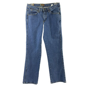 Wrangler Aura‎ Jeans Womens Size 8P Short Rise Medium Wash Denim